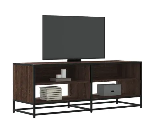 Tv Skapītis, Ozolkoka, 120,5X40X46Cm, Inženierijas Koks, Metāls Vidaxl