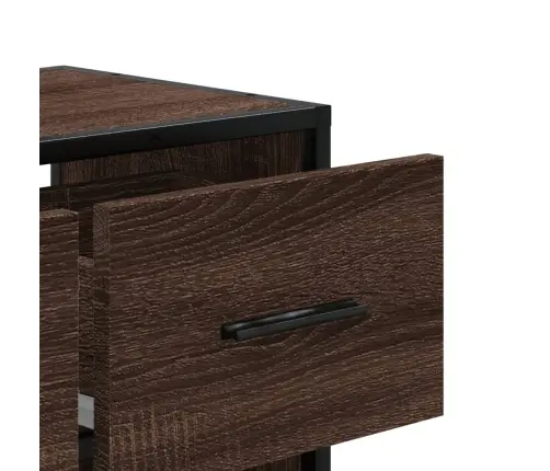 Televizoriaus Spintelė, Ruda, 60X31X39,5cm Mediena/Metalas