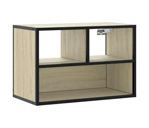 Tv Skapītis, Ozolkoka, 60X31X39,5 Cm, Konstruēts Koks, Metāls Vidaxl