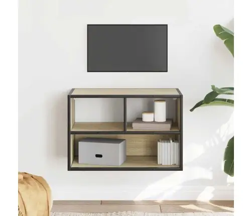 Tv Skapītis, Ozolkoka, 60X31X39,5 Cm, Konstruēts Koks, Metāls Vidaxl