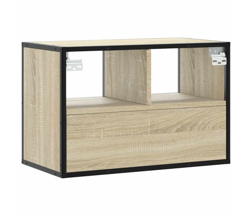 Tv Skapītis, Ozolkoka, 60X31X39,5 Cm, Konstruēts Koks, Metāls Vidaxl