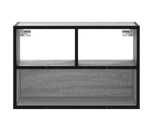 Televizoriaus Spintelė, Pilka, 60X31X39,5cm Mediena Ir Metalas