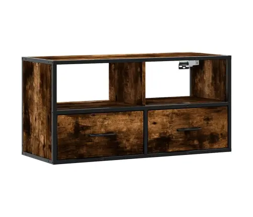 Televizoriaus Spintelė, Dūminė, 80X31X39,5cm Mediena/Metalas