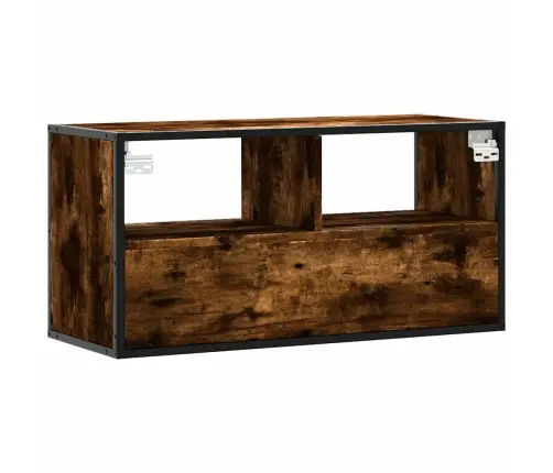 Televizoriaus Spintelė, Dūminė, 80X31X39,5cm Mediena/Metalas