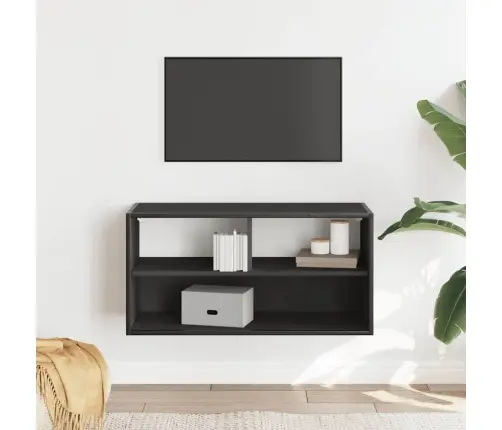 Tv Skapītis, Melns, 80X31X39,5 Cm, Inženierijas Koks Metāls Vidaxl