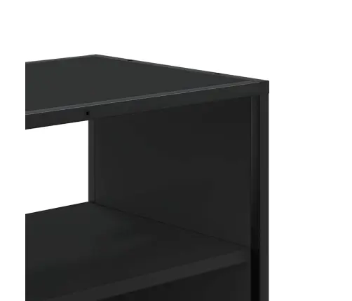 Tv Skapītis, Melns, 80X31X39,5 Cm, Inženierijas Koks Metāls Vidaxl