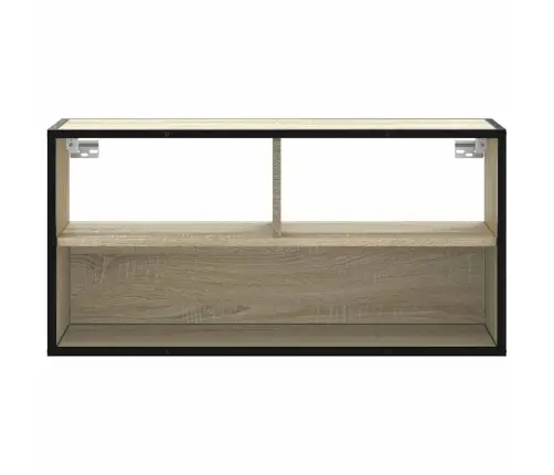 Tv Skapītis, Ozola, 80X31X39,5 Cm, Inženierijas Koks, Metāls Vidaxl