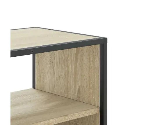 Tv Skapītis, Ozola, 80X31X39,5 Cm, Inženierijas Koks, Metāls Vidaxl