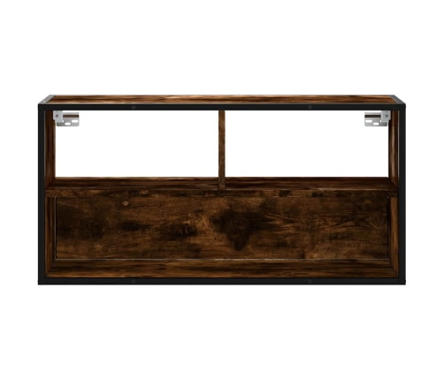 Tv Skapītis Ozola Krāsa 80X31X39,5 Cm Inženierijas Koks Metāls Vidaxl