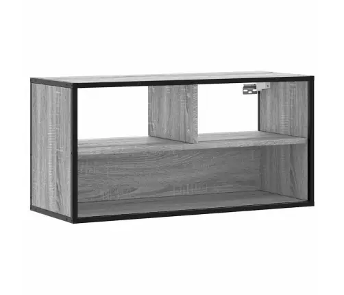Tv Skapītis, Pelēks, 80X31X39,5 Cm, Inženierijas Koks Metāls Vidaxl