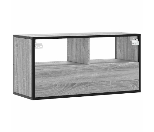 Tv Skapītis, Pelēks, 80X31X39,5 Cm, Inženierijas Koks Metāls Vidaxl