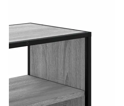 Tv Skapītis, Pelēks, 80X31X39,5 Cm, Inženierijas Koks Metāls Vidaxl