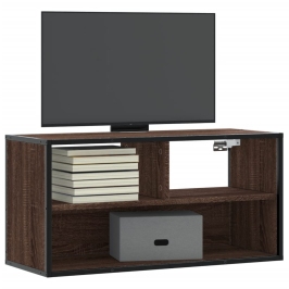 Tv Skapītis, Ozolkoka, 80X31X39,5 Cm, Inženierijas Koks Metāls Vidaxl