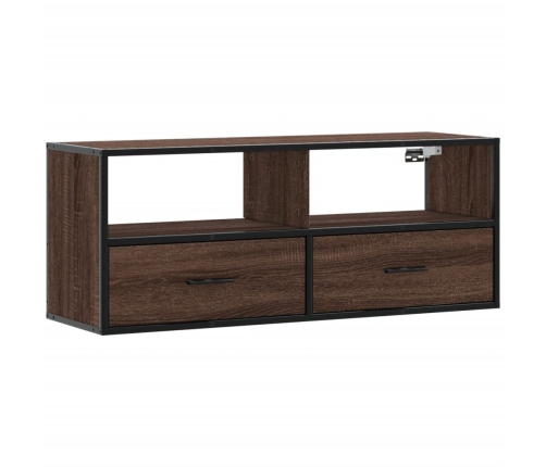 Tv Skapītis, Ozolkoka, 100X31X39,5 Cm, Konstruēts Koks, Metāls Vidaxl