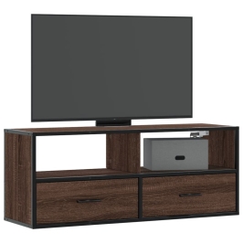 Tv Skapītis, Ozolkoka, 100X31X39,5 Cm, Konstruēts Koks, Metāls Vidaxl