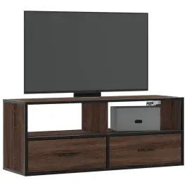 Tv Skapītis, Ozolkoka, 100X31X39,5 Cm, Konstruēts Koks, Metāls Vidaxl