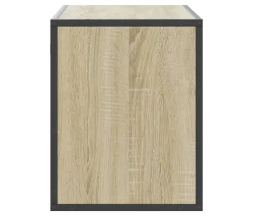 Telerikapp, Sonoma Tamm, 100X31X39,5 cm Tehispuit Ja Metall