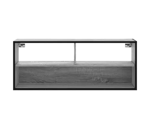 Televizoriaus Spintelė, Pilka, 100X31X39,5cm Mediena/Metalas