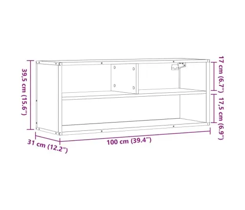 Tv Skapītis, Ozolkoka, 100X31X39,5 Cm, Konstruēts Koks, Metāls Vidaxl Tv Skapītis, Ozolkoka, 100X31X39,5 Cm, Konstruēts Koks, Metāls Vidaxl