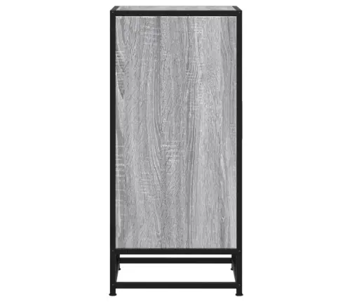 Kumode, Pelēka Koka, 35,5X35X76 Cm, Inženierijas Koks, Metāls Vidaxl Kumode, Pelēka Koka, 35,5X35X76 Cm, Inženierijas Koks, Metāls Vidaxl