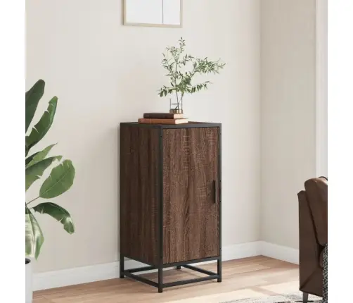 Kumode Ozolkoka Krāsa 35,5X35X76 Cm Inženierijas Koks Metāls Vidaxl