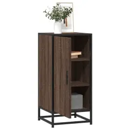 Kumode Ozolkoka Krāsa 35,5X35X76 Cm Inženierijas Koks Metāls Vidaxl