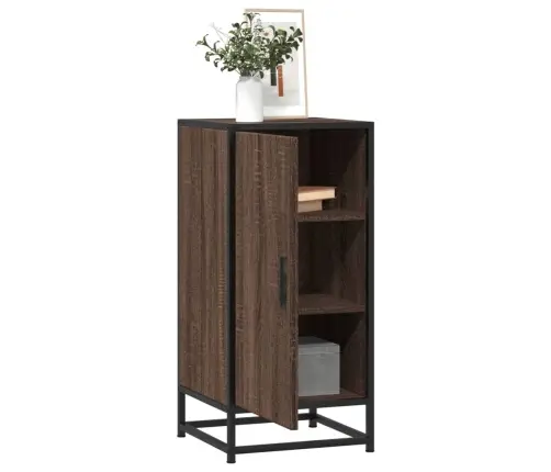 Kumode Ozolkoka Krāsa 35,5X35X76 Cm Inženierijas Koks Metāls Vidaxl