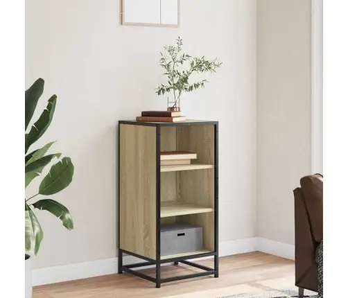 Kumode, Ozolkoka, 35,5X35X76 Cm, Inženierijas Koks Metāls Vidaxl