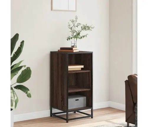 Šoninė Spintelė, Ruda Ąžuolo, 35,5X35X76cm Mediena/Metalas