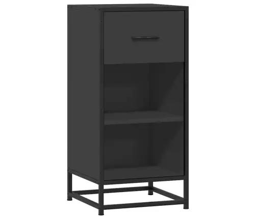 Kumode, Melns, 35,5X35X76 Cm, Inženierijas Koks Metāls Vidaxl