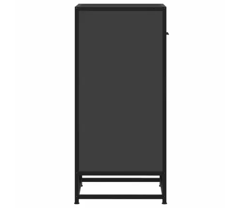 Kumode, Melns, 35,5X35X76 Cm, Inženierijas Koks Metāls Vidaxl