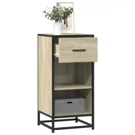 Kumode, Ozolkoka, 35,5X35X76 Cm, Inženierijas Koks Metāls Vidaxl