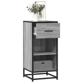 Puhvetkapp, Hall Sonoma Tamm, 35,5X35X76 cm Tehispuit/Metall