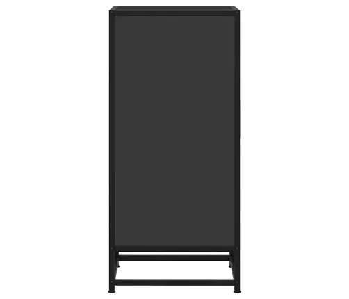 Šoninė Spintelė, Juoda, 35,5X35X76cm Apdirbta Mediena/Metalas Šoninė Spintelė, Juoda, 35,5X35X76cm Apdirbta Mediena/Metalas
