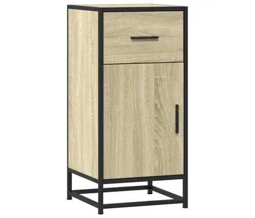 Kumode, Ozolkoka, 35,5X35X76 Cm, Inženierijas Koks Metāls Vidaxl