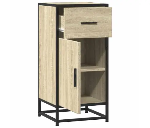 Kumode, Ozolkoka, 35,5X35X76 Cm, Inženierijas Koks Metāls Vidaxl