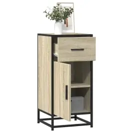 Kumode, Ozolkoka, 35,5X35X76 Cm, Inženierijas Koks Metāls Vidaxl