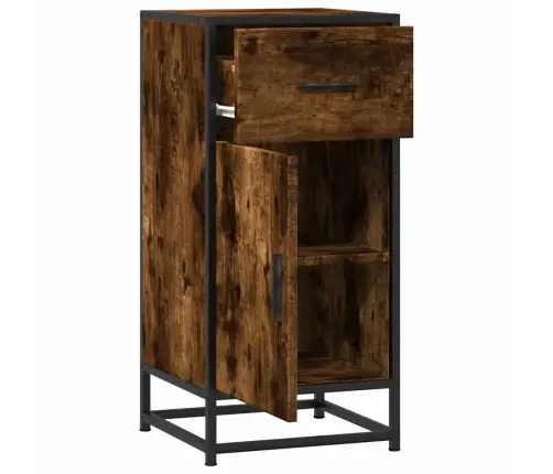 Kumode, Ozolkoka, 35,5X35X76 Cm, Inženierijas Koks Metāls Vidaxl