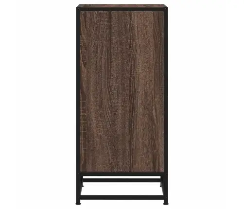 Puhvetkapp, Pruun Tamm, 35,5X35X76 cm Tehispuit Ja Metall