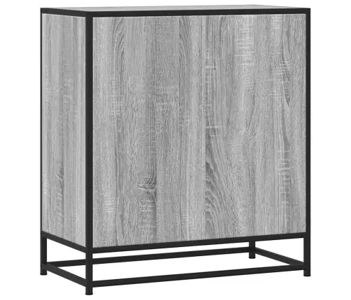 Kumode, Pelēka Koka, 68X35X76 Cm, Inženierijas Koks, Metāls Vidaxl