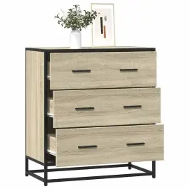 Kumode, Ozolkoka, 68X35X76 Cm, Inženierijas Koks Metāls Vidaxl