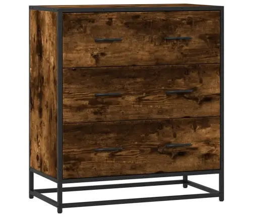 Šoninė Spintelė, Dūminio Ąžuolo, 68X35X76cm Mediena/Metalas