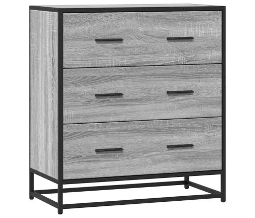 Šoninė Spintelė, Pilka Ąžuolo, 68X35X76cm Mediena/Metalas