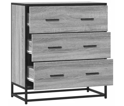 Šoninė Spintelė, Pilka Ąžuolo, 68X35X76cm Mediena/Metalas