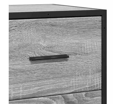 Šoninė Spintelė, Pilka Ąžuolo, 68X35X76cm Mediena/Metalas