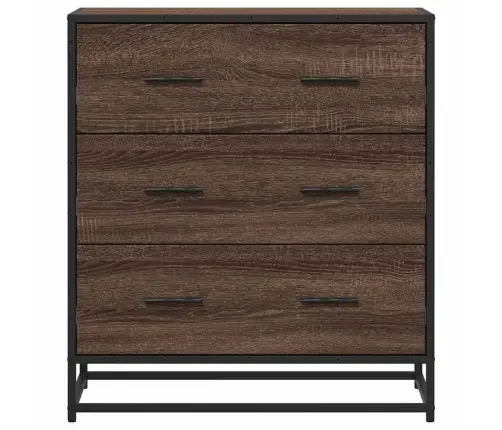 Kumode, Brūna Ozola, 68X35X76 Cm, Inženierijas Koks, Metāls Vidaxl