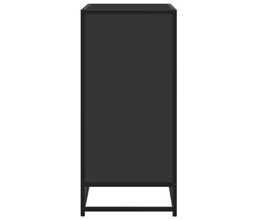 Kumode, Melns, 68X35X76 Cm, Inženierijas Koks, Metāls Vidaxl