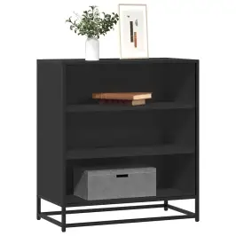 Kumode, Melns, 68X35X76 Cm, Inženierijas Koks, Metāls Vidaxl