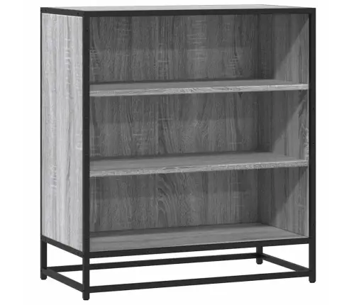 Kumode, Pelēka Koka, 68X35X76 Cm, Inženierijas Koks, Metāls Vidaxl