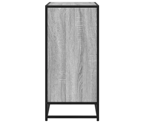 Kumode, Pelēka Koka, 68X35X76 Cm, Inženierijas Koks, Metāls Vidaxl